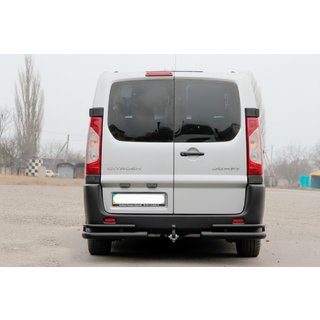 Takakulmaputket AK-003-Double Black (2 kpl, ruostumaton teräs) Peugeot Expert 2007–2016 kuva 2