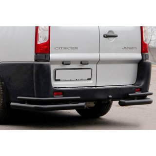 Takakulmaputket AK-003-Double Black (2 kpl, ruostumaton teräs) Peugeot Expert 2007–2016 kuva 1