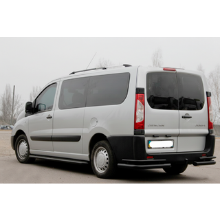 Takakulmaputket Double Black (2 kpl, ruostumaton teräs) Citroen Jumpy 2007–2017 kuva 3