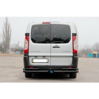 Takakulmaputket Double Black (2 kpl, ruostumaton teräs) Citroen Jumpy 2007–2017 kuva 2