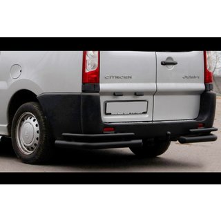 Takakulmaputket Double Black (2 kpl, ruostumaton teräs) Citroen Jumpy 2007–2017 kuva 1