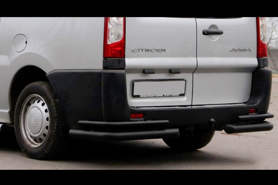 Citroen Jumpy 2007–2017 Takakulmaputket Double Black (2 kpl, ruostumaton teräs) Image