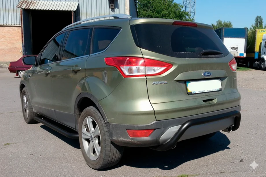Ford Kuga 2008–2013 Takakaari AK007 Black (ruostumaton teräs) Image