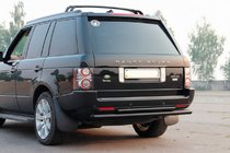 Range Rover III L322 2002–2012 Takasuojaustanko AK002-Dupla Black (ruostumaton teräs) kuva 1