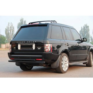 Takasuojaustanko AK002-Dupla Black (ruostumaton teräs) Range Rover III L322 2002–2012 kuva 3
