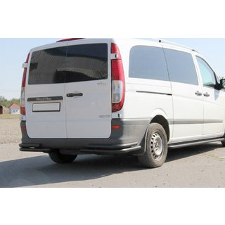 Takakulmaputket AK003-Double Black (2 kpl, ruostumaton teräs) Mercedes Vito W639 2004–2014 kuva 1