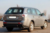 Mitsubishi Outlander 2012–2021 Taka kaari AK004 Black (ruostumaton teräs) kuva 3