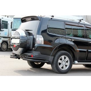 AK003 takarollbar, tupla, musta (ruostumaton teräs) Mitsubishi Pajero Wagon IV 2006–2021 kuva 2