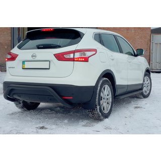 Takasuojakaari AK007-1 Black (ruostumaton teräs) Nissan Qashqai 2014–2021 kuva 1