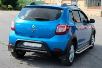 Renault Sandero 2013–2022 Takakaari AK007 Black (ruostumaton teräs) kuva 4