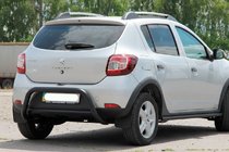 Dacia Sandero 2013–2020 Takakaari AK007 Black (ruostumaton teräs) kuva 1
