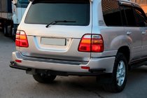 Toyota Land Cruiser 100 1998–2007 Takakulmasuojat AK003-Double Black (2 kpl, ruostumaton teräs) kuva 2