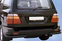 Toyota Land Cruiser 100 1998–2007 Takakulmasuojat AK003-Double Black (2 kpl, ruostumaton teräs) kuva 3