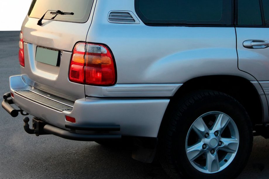 Toyota Land Cruiser 100 1998–2007 Takakulmasuojat AK003-Double Black (2 kpl, ruostumaton teräs) Image