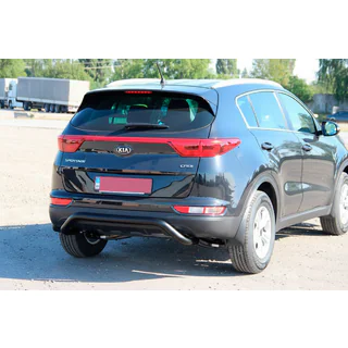 Takaosan suojakaari AK007 Black (ruostumaton teräs) kuva 1