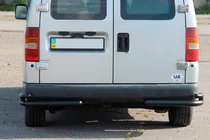 Fiat Scudo 1996–2007 Takana tuplakulmaputket AK003-подвійний Black (ruostumaton teräs) kuva 1