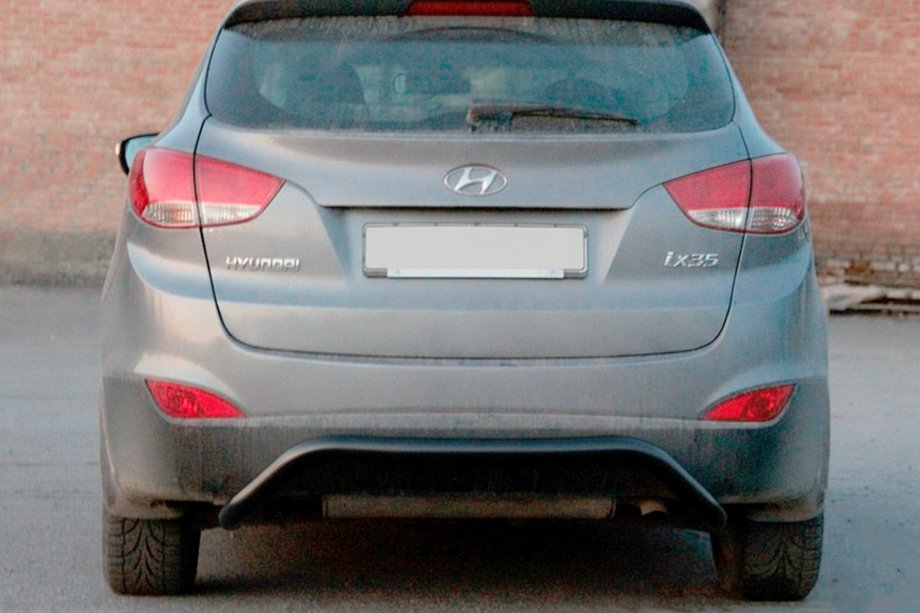 Hyundai IX-35 2010–2015 Takasuojakaari AK007 Black (ruostumaton teräs) Image