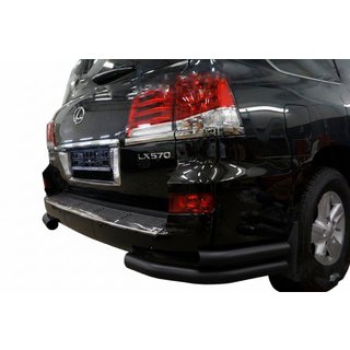 Takakulmien tuplasuojakaaret Black (ruostumaton teräs) Lexus LX570/450d 2008–2022
