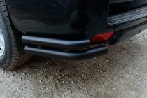 Toyota Land Cruiser Prado 150 2009–2023 Takakulmaputket AK003-Подвійний Musta (ruostumaton teräs) kuva 3