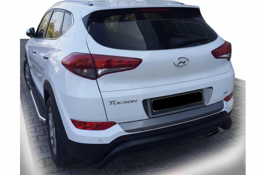 Hyundai Tucson TL 2016–2021 Takakaari AK007 Black (ruostumaton teräs) Kuva 1