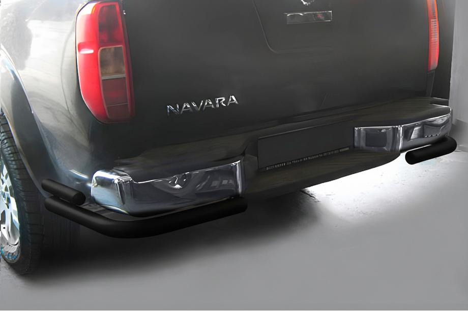 Nissan Navara 2006–2015 Takapuskurikaari AK003-Double Black (ruostumaton teräs) Image