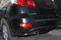 Hyundai Santa Fe 2 2006–2012 Takakulmapalat keskikaareen AK0073 Black (2 kpl, ruostumaton teräs) kuva 1