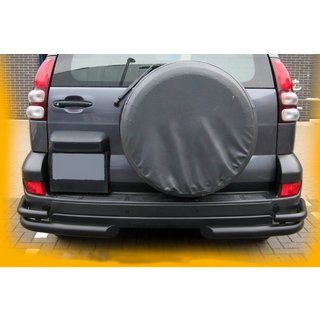 Takaosan tuplakulmaputket AK003-2 Black (2 kpl, ruostumaton teräs) Toyota Land Cruiser Prado 120 2002–2009 kuva 4