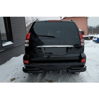 Takaosan tuplakulmaputket AK003-2 Black (2 kpl, ruostumaton teräs) Toyota Land Cruiser Prado 120 2002–2009 kuva 2