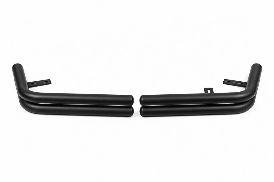 Toyota Land Cruiser Prado 120 2002–2009 Takaosan tuplakulmaputket AK003-2 Black (2 kpl, ruostumaton teräs) Kuva 5
