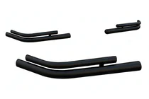 Mercedes GL-sarja X164 2006–2012 Taka tuplakulmaputket AK003-double Black (2 kpl, ruostumaton teräs) kuva 1