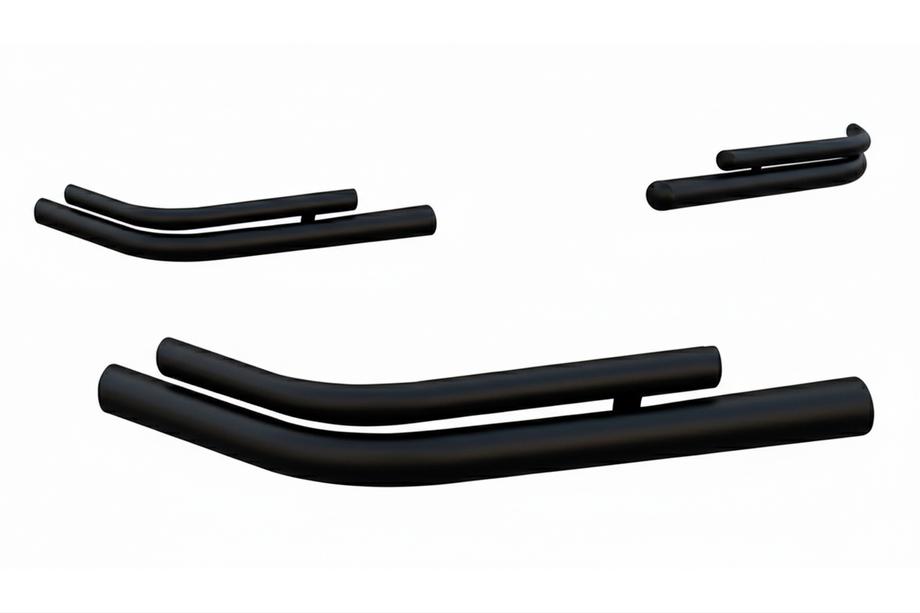 Peugeot Boxer 2006–2025 Taka tuplakulmaputket AK003-double Black (2 kpl, ruostumaton teräs) Image