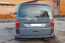Volkswagen T6 2015–2024 Takakulmasuojat AK003-Double Black (2 kpl, ruostumaton teräs) kuva 3