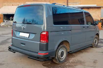 Volkswagen T6 2015–2024 Takakulmasuojat AK003-Double Black (2 kpl, ruostumaton teräs) kuva 4