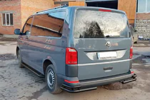 Volkswagen T6 2015–2024 Takakulmasuojat AK003-Double Black (2 kpl, ruostumaton teräs) kuva 5