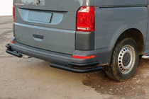 Volkswagen T6 2015–2024 Takakulmasuojat AK003-Double Black (2 kpl, ruostumaton teräs) kuva 1