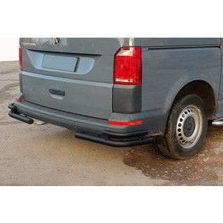 Takakulmasuojat AK003-Double Black (2 kpl, ruostumaton teräs) Volkswagen T6 2015–2024 kuva 1