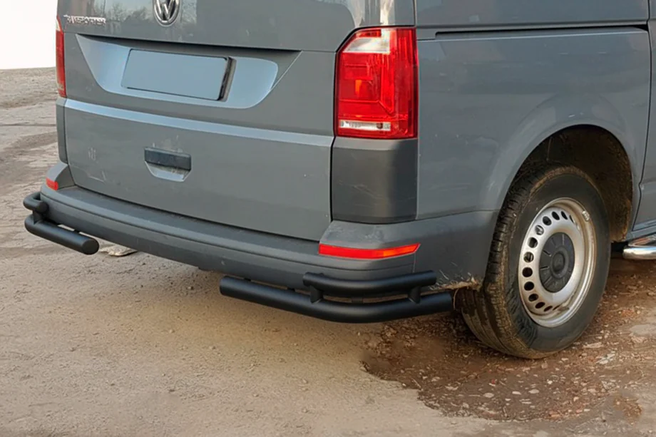 Volkswagen T6 2015–2024 Takakulmasuojat AK003-Double Black (2 kpl, ruostumaton teräs) Image