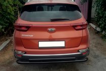 Kia Sportage 2015–2021 Taka puskurisuoja AK002-2 Black (ruostumaton teräs) kuva 2