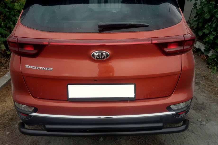 Kia Sportage 2015–2021 Taka puskurisuoja AK002-2 Black (ruostumaton teräs) Image