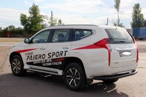 Mitsubishi Pajero Sport 2015– Takasuojakaari AK005 Black (ruostumaton teräs) kuva 5