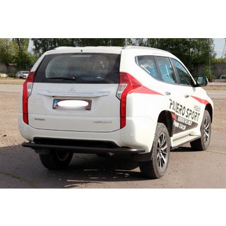Takasuojakaari AK005 Black (ruostumaton teräs) Mitsubishi Pajero Sport 2015– kuva 3