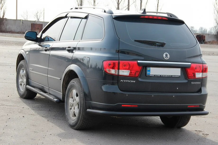SsangYong Kyron 2005–2014 Takarollbar AK005 Black (ruostumaton teräs) Image