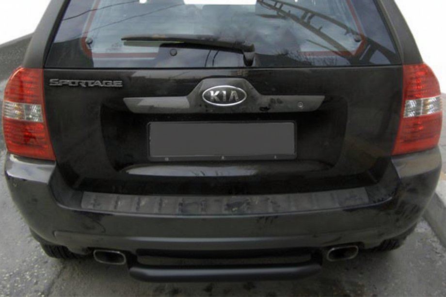 Kia Sportage 2004–2010 Takasuojakaari AK005 Black (ruostumaton teräs) Image