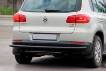 Volkswagen Tiguan 2007–2016 Taka puskurisuoja AK002-2 Black (ruostumaton teräs) kuva 1