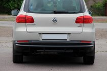 Volkswagen Tiguan 2007–2016 Taka puskurisuoja AK002-2 Black (ruostumaton teräs) kuva 2