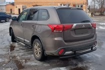 Mitsubishi Outlander 2012–2021 Takakaari AK004-2 Black (ruostumaton teräs) kuva 1
