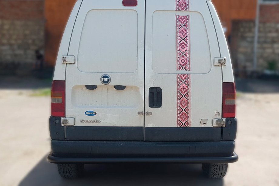Fiat Scudo 1996–2007 Takasuojakaari AK005 Black (ruostumaton teräs) Image