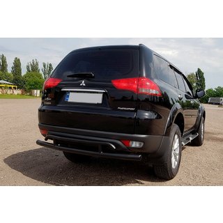 Takasuojakaari AK002-2 Black (2 kpl, ruostumaton teräs) Mitsubishi Pajero Sport 2008–2015 kuva 2