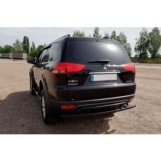 Takasuojakaari AK002-2 Black (2 kpl, ruostumaton teräs) Mitsubishi Pajero Sport 2008–2015 kuva 3