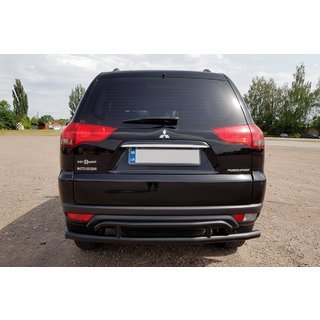 Takasuojakaari AK002-2 Black (2 kpl, ruostumaton teräs) Mitsubishi Pajero Sport 2008–2015 kuva 1